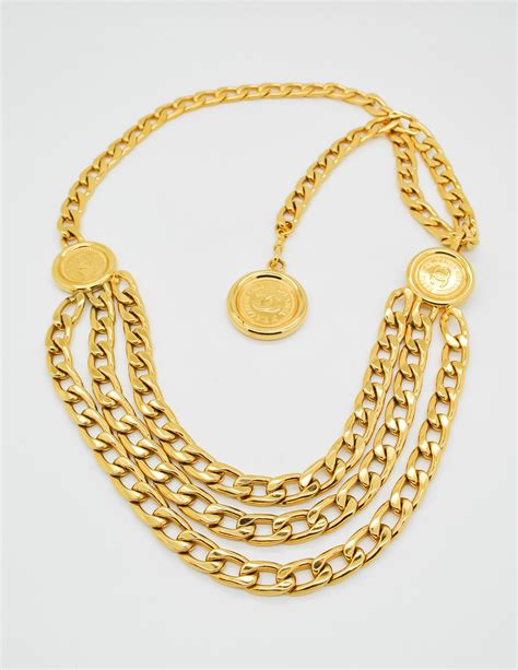 chanel chain watch gold|vintage chanel gold chain belt.